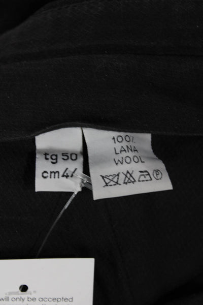 Ermenegildo Zegna Men Black Dress Pants Wool Size 50