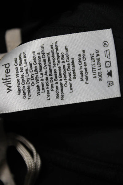 Wilfred Womens Jogger Sweatpants Black Polyester Drawstring Size XS