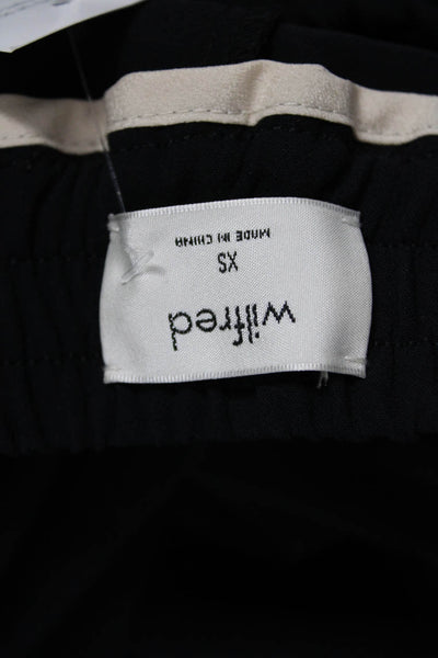 Wilfred Womens Jogger Sweatpants Black Polyester Drawstring Size XS