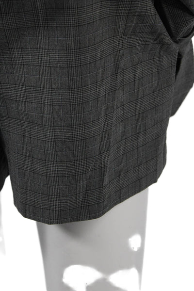 Zara Women Pleated Mini Skort Gray Size M