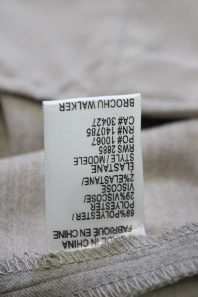 Brochu Walker Womens Ankle Dress Pants Gray Designer Size M