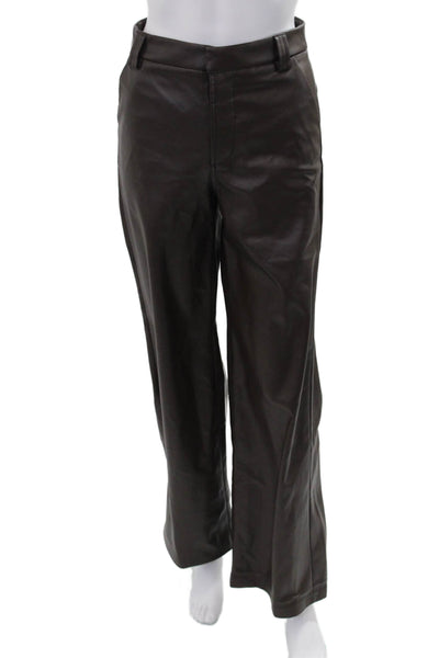 Joes Women Brown Dress Pants 100% Polyurethane Zip Inseam 32 Size 24