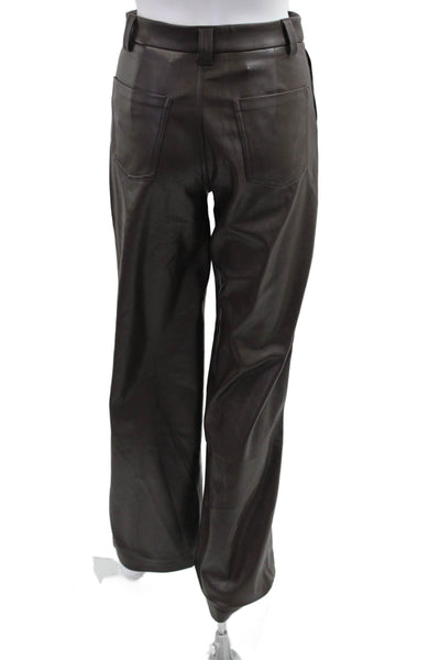 Joes Women Brown Dress Pants 100% Polyurethane Zip Inseam 32 Size 24