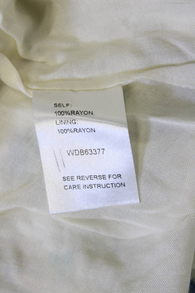 Lost + Wander Women Wrap Maxi Dress White Rayon V-Neck Floral Size XS