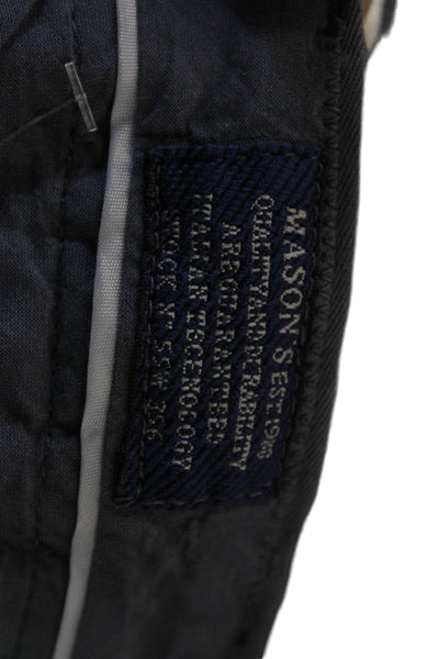 Masons Mens Dark Gray Cropped Chino Pants Cotton Army Size 32