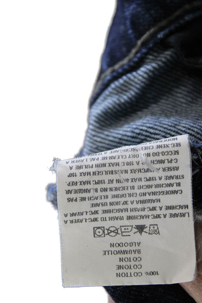Agave Mens Dark Blue Straight Cotton Jeans Size 31