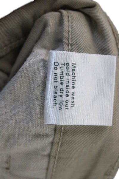 AG Adriano Goldschmied Mens Cropped Chino Beige Button Size 30