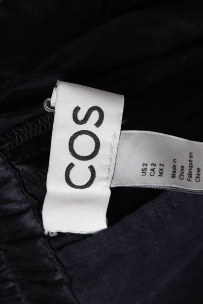 COS Womens Cropped Dress Pants Black Size 2