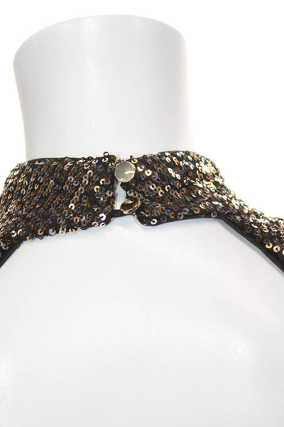 Compli K Womens Bodycon Mini Dress Black Mock Neck Long Sleeve Size L