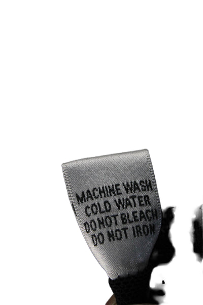 Aris A. Women 80s Argyle Black Polyester Crewneck 3/4 Sleeve Jacket Size S