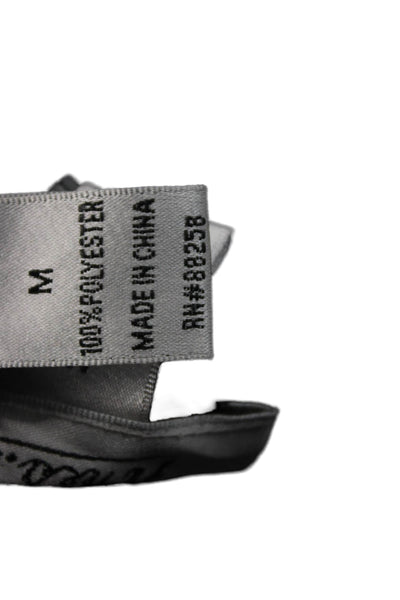 Aris A. Women 80s Argyle Black Polyester Crewneck 3/4 Sleeve Jacket Size S