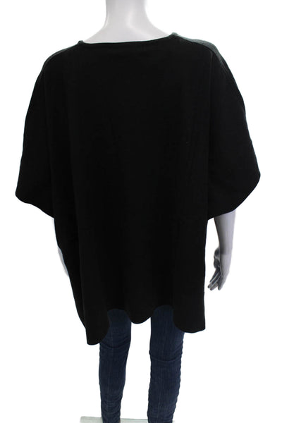 Renuar Women Plus Sleeveless V-Neck Tunic Top Black Basic Size XL