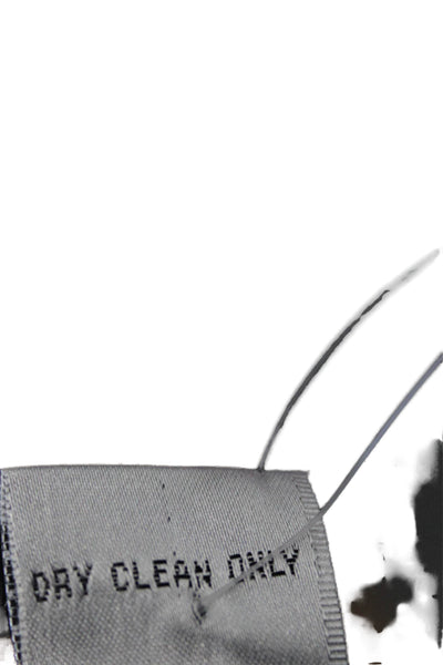 Aris A. Women Black Animal Print Boho Jacket 3/4 Sleeve Rayon Nylon Size M