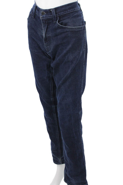Levi's Mens Straight Dark Blue High Rise Jeans Inseam 32 Size 34