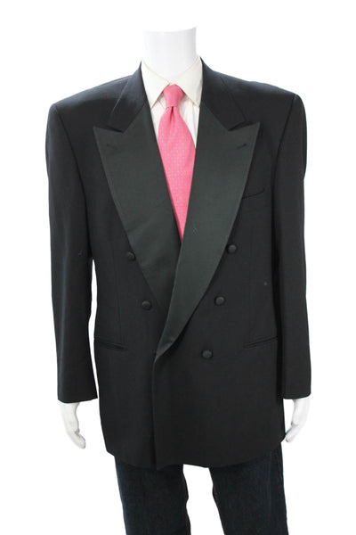 Joseph Abboud Mens Tuxedo Blazer Black 100% Wool Big Tall Size 43