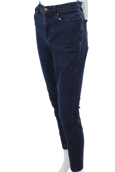 Calvin Klein Jeans Women Mom Skinny Tapered Dark Blue High Rise Size 10