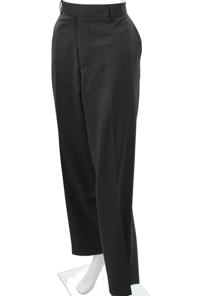 Boss Hugo Boss Mens Black Wool Dress Pants Button Size 33