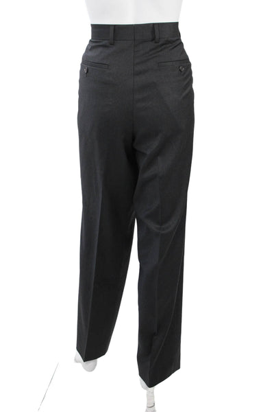 Boss Hugo Boss Mens Black Wool Dress Pants Button Size 33