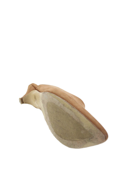 Jenni Kayne Womens Suede Pointed Toe Mule Pumps Brown Size 39 9