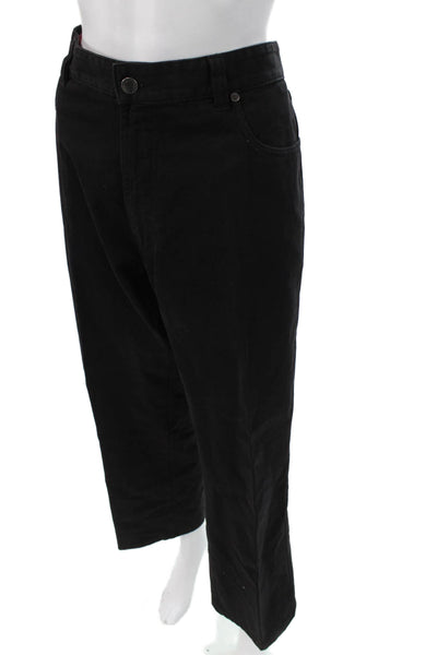Ermenegildo Zegna Mens Cropped Black Pants Size 36
