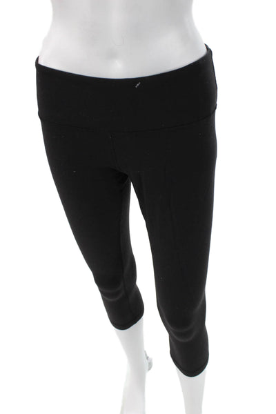 Lululemon Womens Capri Leggings Black Nylon Blend Sz 8
