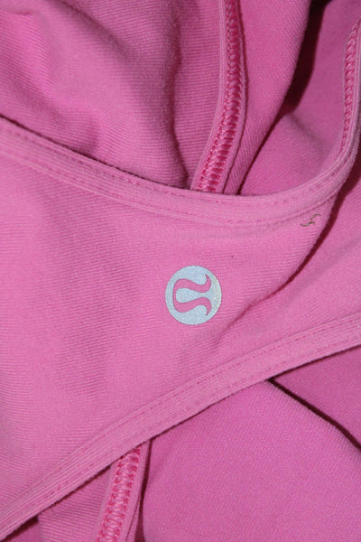 Lululemon Womens Basic Sleeveless Tank Pink Round Neck Nylon Blend Size S