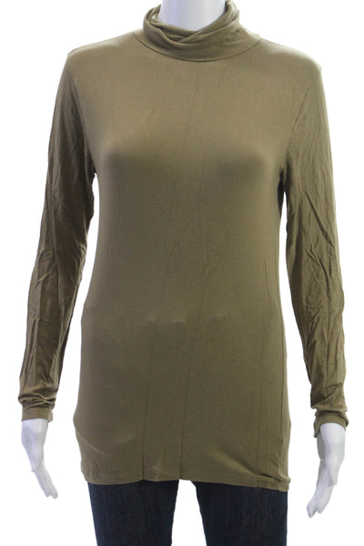 The Simple Folk Women Brown Turtleneck Tunic Long Sleeve Size M