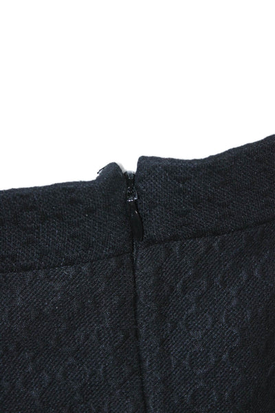 Theory Women A-Line Wool Blend Black Skirt Size M