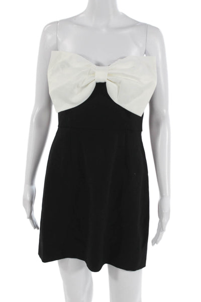 French Connection Women Mini Fit & Flare Dress Black Size 6