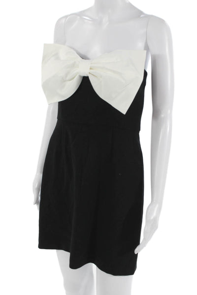 French Connection Women Mini Fit & Flare Dress Black Size 6
