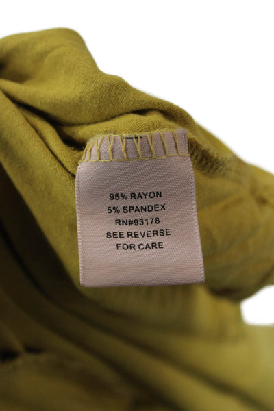 philosophy Womens Green Shift Dress 3/4 Sleeve Rayon Spandex Size M