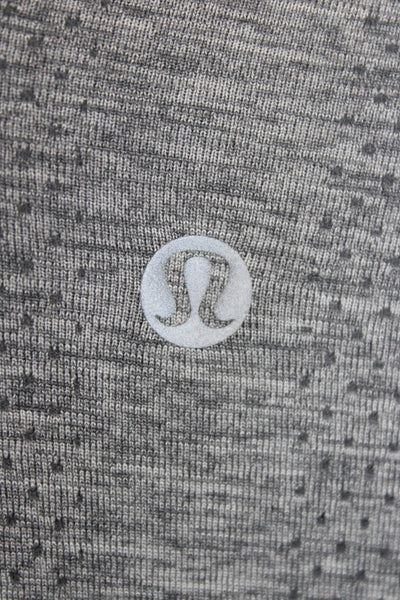 Lululemon Womens Crew Neck Long Sleeve Active Top Heather Gray Size S