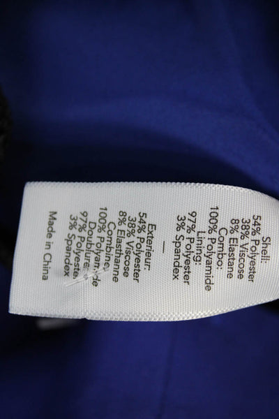 Elizabeth & James Womens Bodycon Sheath Dress Blue Sleeveless Round Neck Size 2