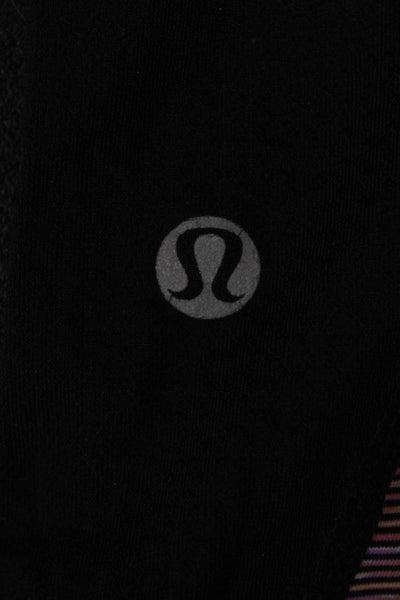 Lululemon Women Capri Leggings Black Nylon Blend Size 4