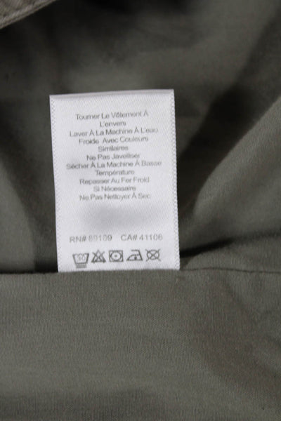 ATM Womens Military Jacket Camouflage Green Wool Cashmere Size M