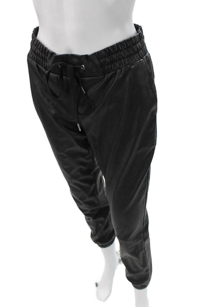 Philanthropy Women Jogger Pants Black Drawstring Size S