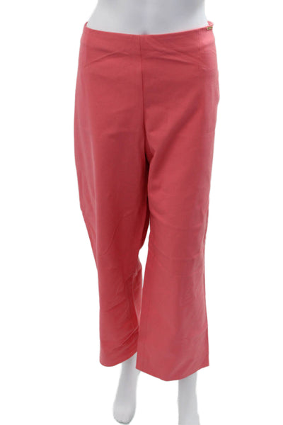 St. John By Marie Gray Women Cropped Dress Pants Pink Size 16