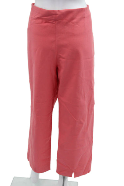 St. John By Marie Gray Women Cropped Dress Pants Pink Size 16