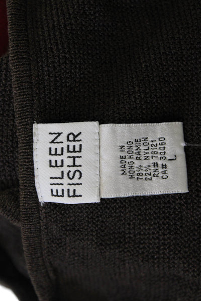 Eileen Fisher Women Basic Sleeveless Tank Brown Size L
