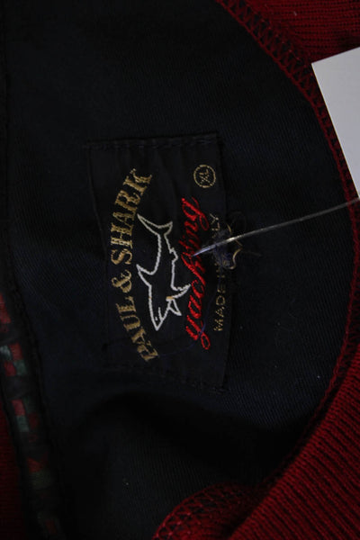 Paul & Shark Womens Pullover Sweatshirt Red Wool Acrylic Size XL