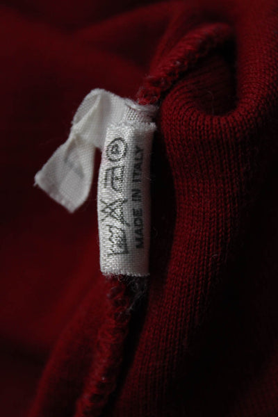 Paul & Shark Womens Pullover Sweatshirt Red Wool Acrylic Size XL
