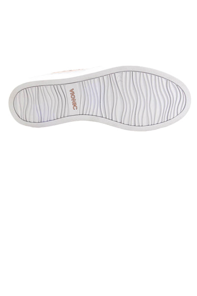 Vince Womens Laser Cut Detail Slip On Athletic Sneaker Shoes Pink Size 5