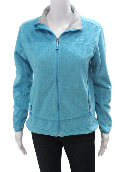 Mountain Hard Wear Womens Windbreaker Light Blue Polyester Zip Collared Size S