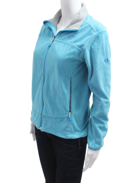 Mountain Hard Wear Womens Windbreaker Light Blue Polyester Zip Collared Size S