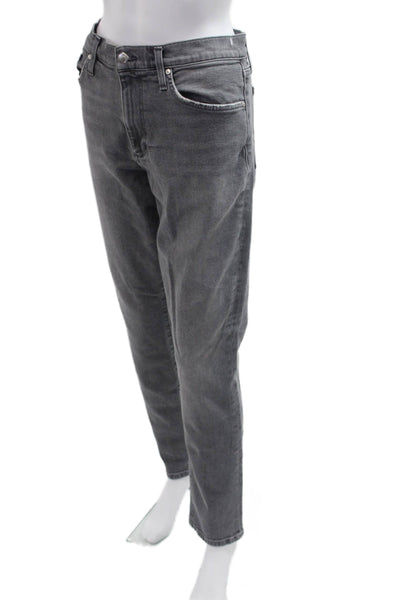 Joes Women Straight Tapered Gray Jeans Cotton Blend Button Fly Size 32