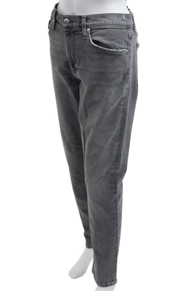 Joes Women Boyfriend Mom Jeans 90s Gray Cotton Blend Button Fly Size 32