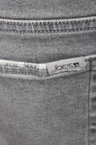 Joes Women Boyfriend Mom Jeans 90s Gray Cotton Blend Button Fly Size 32