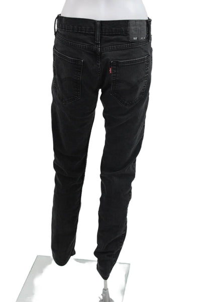 Levi's Mens Straight Tapered Black Jeans Size 32