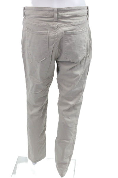 Monfrere Women Beige Chinos Mid Rise 99% Cotton 1% PU Size 31
