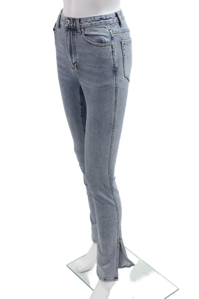 Something Navy Women Skinny Gray Mid Rise Jeans Inseam 32in Size 0